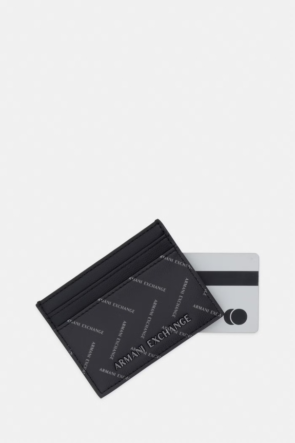 Akcesoria Armani Exchange etui na karty męskie XM000169.AF22654.NOS czarny