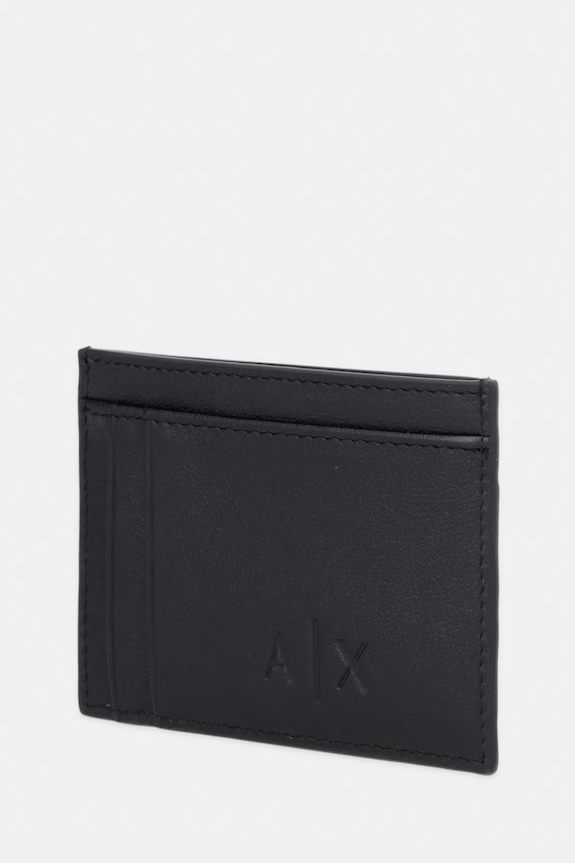 Armani Exchange etui na karty męskie skórzane XM000169.AF27287.NOS czarny AA00