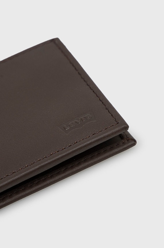 Kožni novčanik Levi's D5489.0001 smeđa