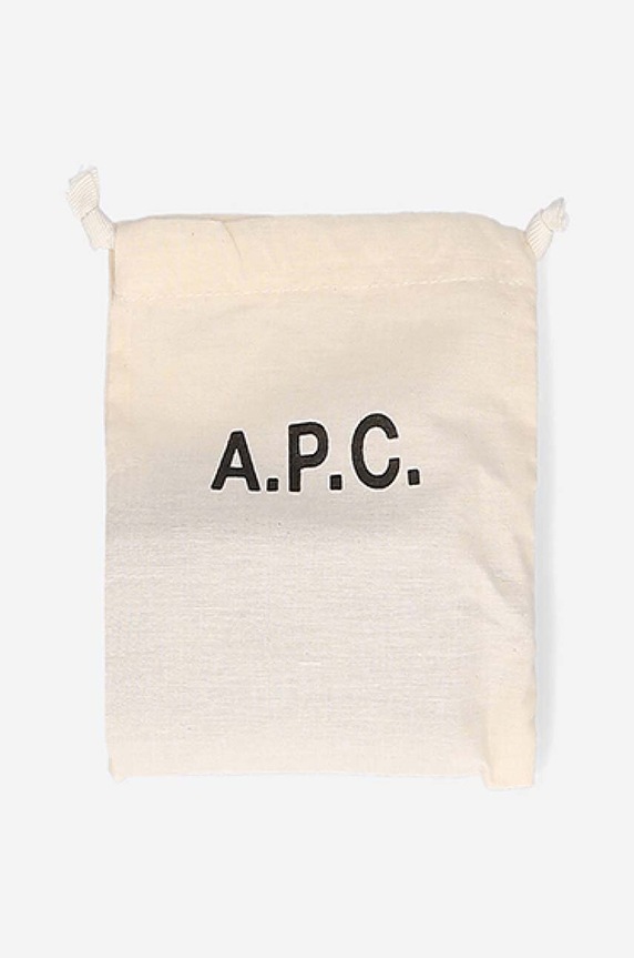 A.P.C. etui na karty skórzane PXAWV.F63270 czarny