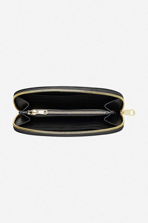 A.P.C. leather wallet Demi Lune PXAWV.F63218 black
