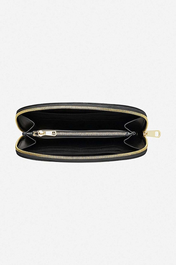 A.P.C. leather wallet Demi Lune PXAWV.F63218 black