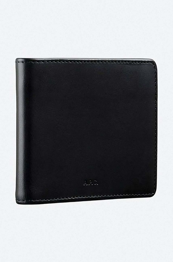 A.P.C. leather wallet Aly PXAWV-H63153 BLACK black PXAWV.H63153