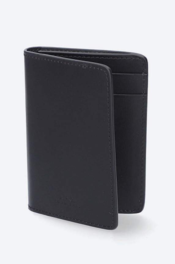 Accesorii A.P.C. carcasă din piele Stefan PXAWV.H63158 negru