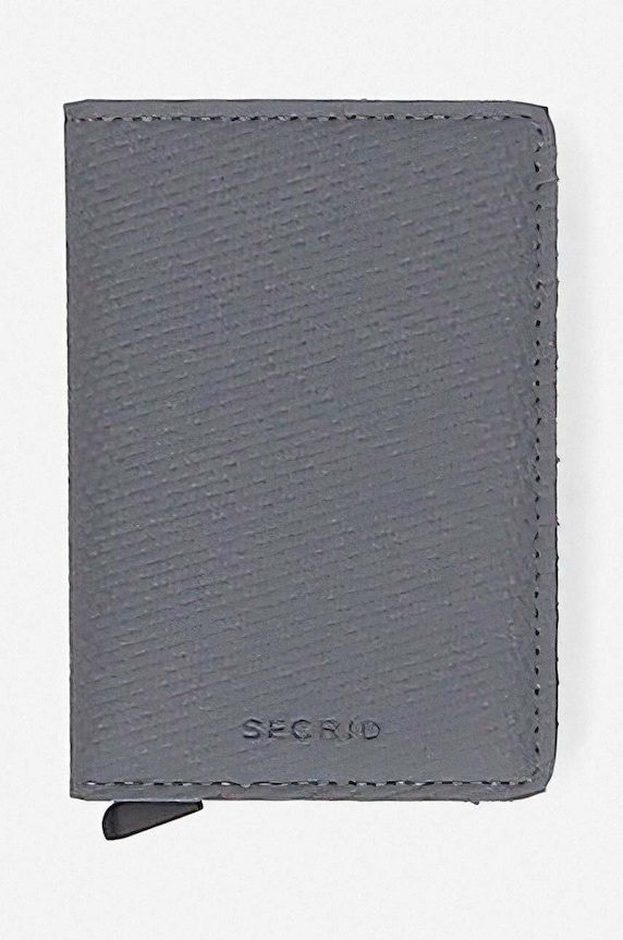 Secrid portofel piele gri SCA.COOL.GREY