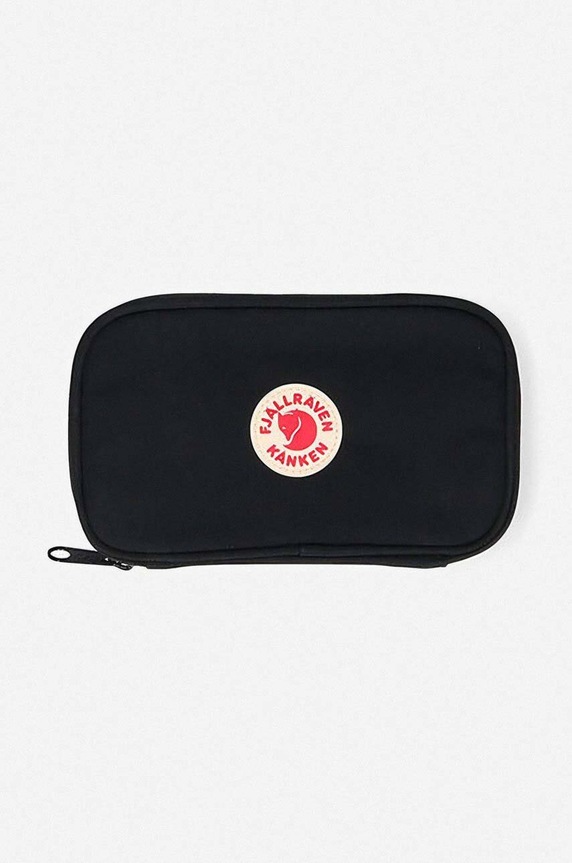 Fjallraven pénztárca Kanken Travel Wallet sima fekete F23781.550