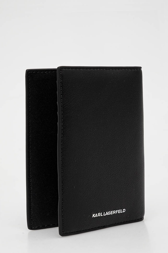 Θήκη διαβατηρίου Karl Lagerfeld A1W32085 μαύρο AA00