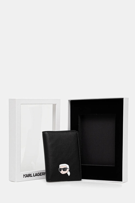 Θήκη διαβατηρίου Karl Lagerfeld A1W32085 μαύρο
