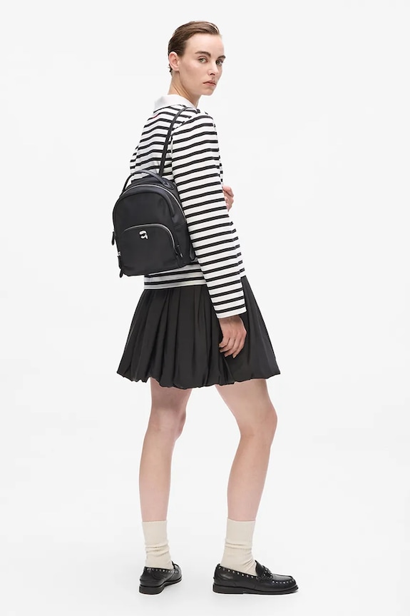 Ruksak Karl Lagerfeld IKON A4W30251 crna