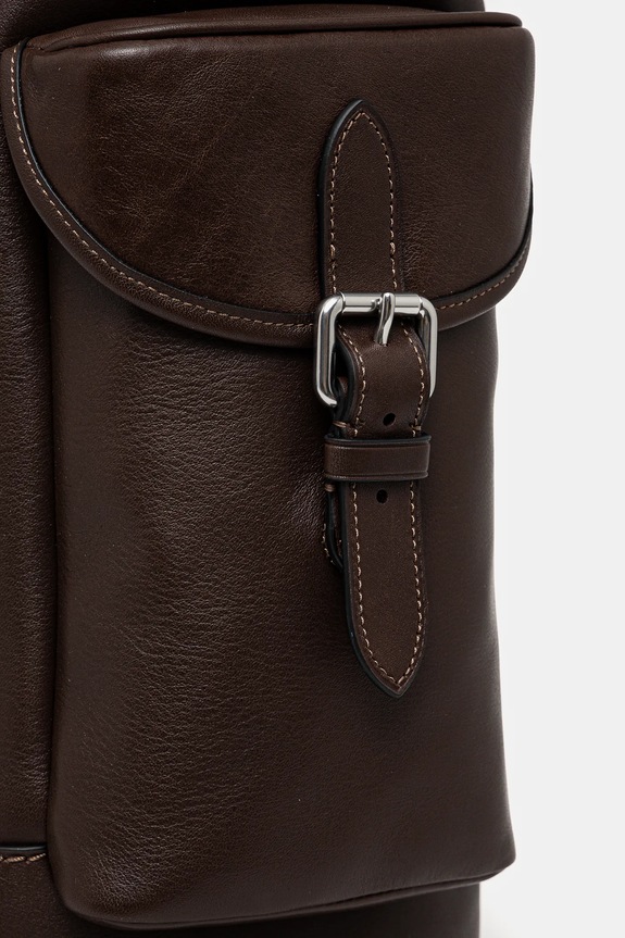 Kožni ruksak Coach smeđa CV982