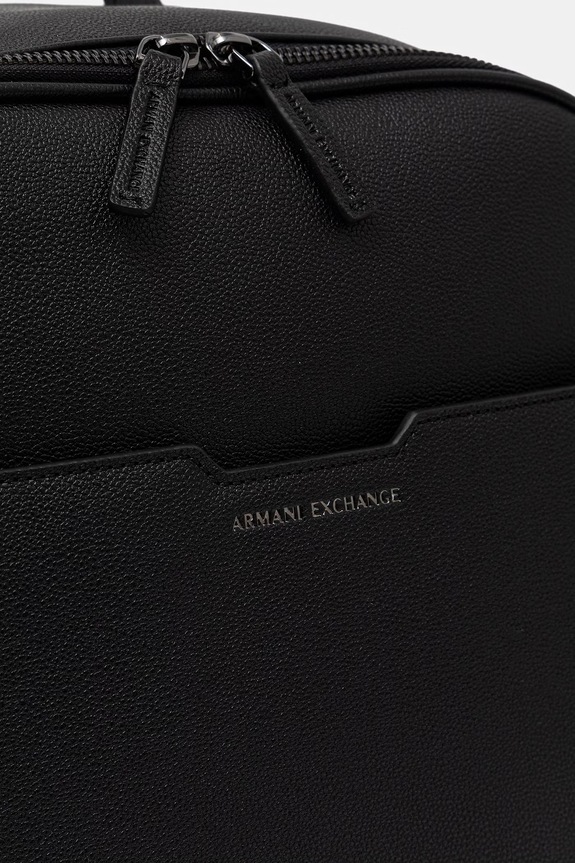 Armani Exchange plecak męski z imitacji skóry czarny XM002582.AF22651.NOS