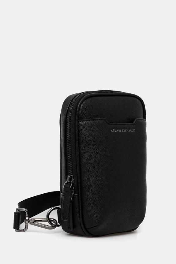 Akcesoria Armani Exchange saszetka męska z imitacji skóry XM002587.AF22651.NOS czarny