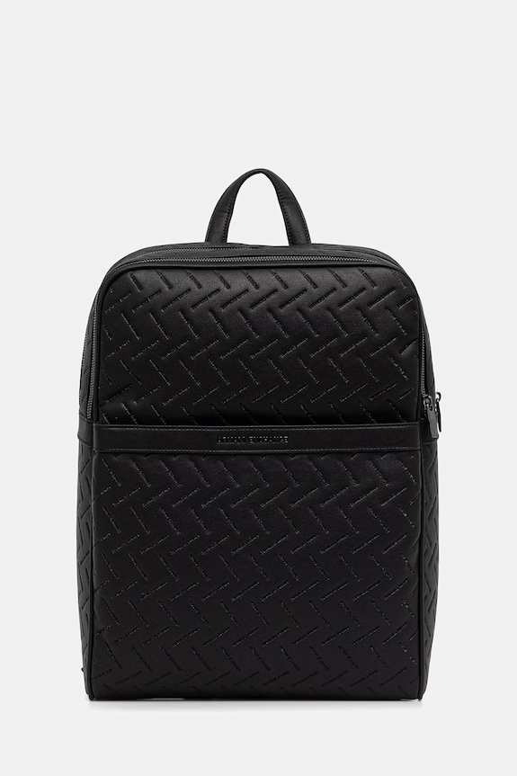 Armani Exchange plecak męski z imitacji skóry czarny XM002596.AF22652.NOS
