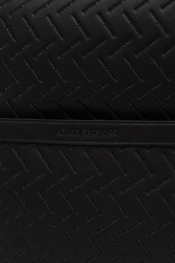 Armani Exchange plecak męski z imitacji skóry czarny XM002596.AF22652.NOS