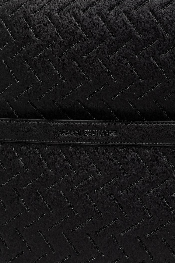 Armani Exchange plecak męski z imitacji skóry czarny XM002596.AF22652.NOS