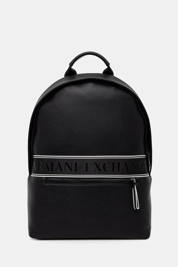 Armani Exchange plecak męski z imitacji skóry czarny XM002609.AF22662.NOS
