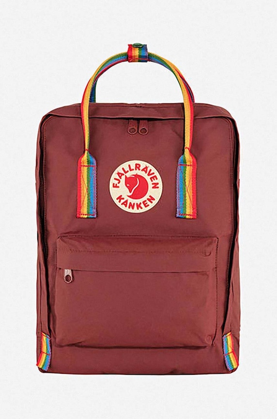Σακίδιο πλάτης Fjallraven Kanken Rainbow υφασμάτινο κόκκινο F23620.326.907