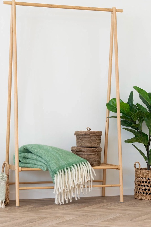 Dnevni boravak i spavaća soba Vuneni pokrivač House Nordic Caramel 130 x 170 cm 3960925 zelena