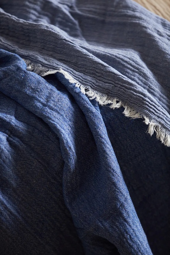 Pamučni prekrivač Calma House Layer 120 x 180 cm LAYER.120P.AZU