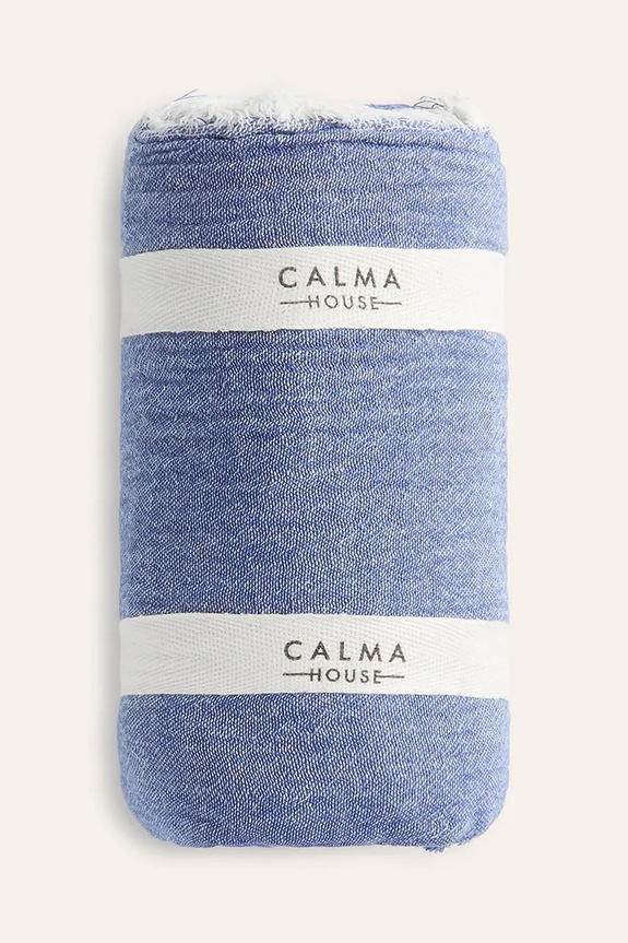 Dnevni boravak i spavaća soba Pamučni prekrivač Calma House Layer 120 x 180 cm LAYER.120P.AZU mornarsko plava