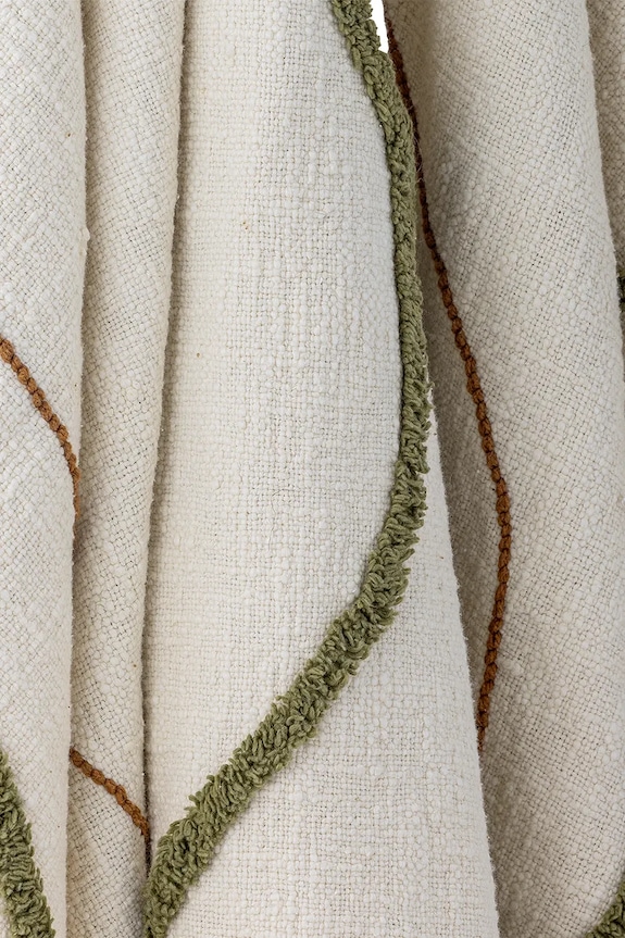 Obývací pokoj a ložnice Deka Bloomingville 150 x 130 cm 82062706 béžová
