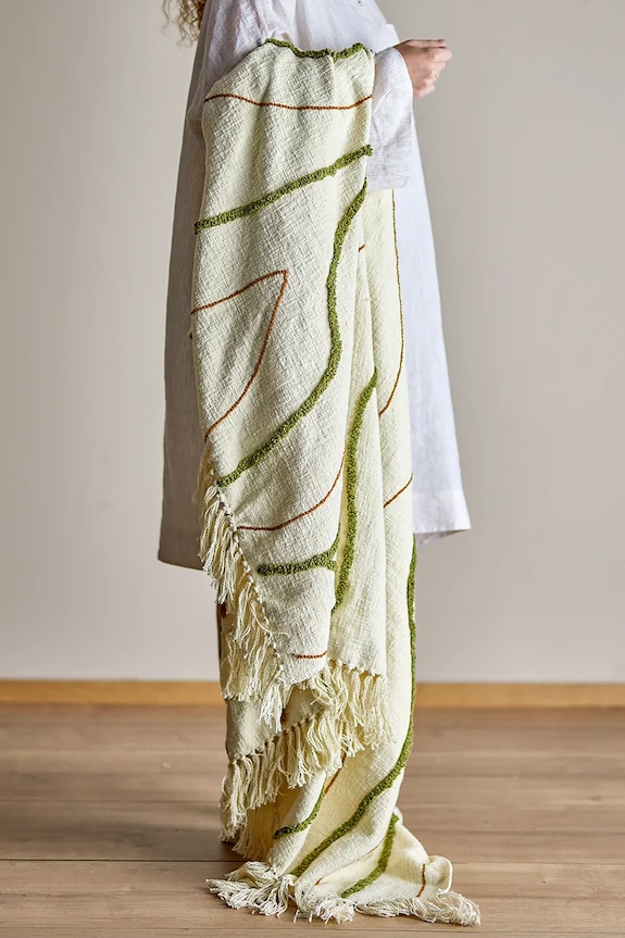 Deka Bloomingville 150 x 130 cm béžová 82062706