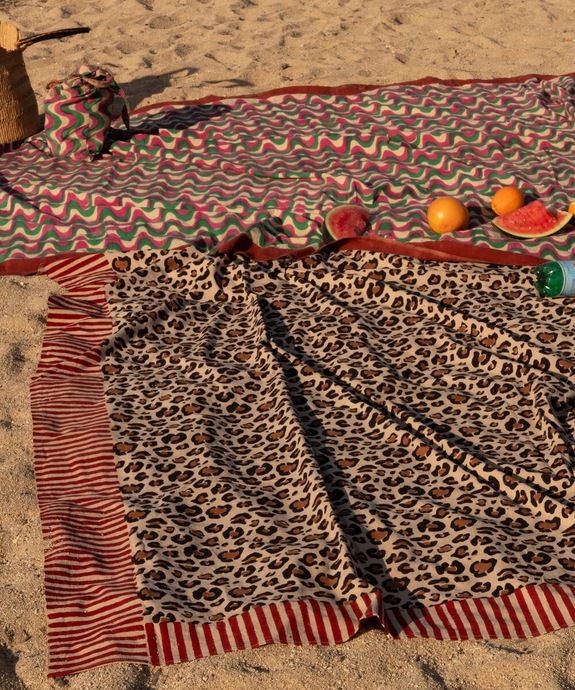 Doing Goods cuvertură de pat din bumbac Leopard 240 x 280 cm 1.40.30.086.070.5 multicolor