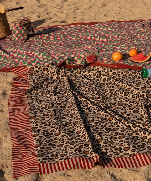 Doing Goods cuvertură de pat din bumbac Leopard 240 x 280 cm 1.40.30.086.070.5 multicolor