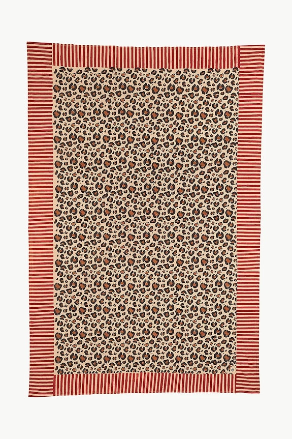 Doing Goods cuvertură de pat din bumbac Leopard Single 220 x 140 cm multicolor 1.40.30.085.070.4