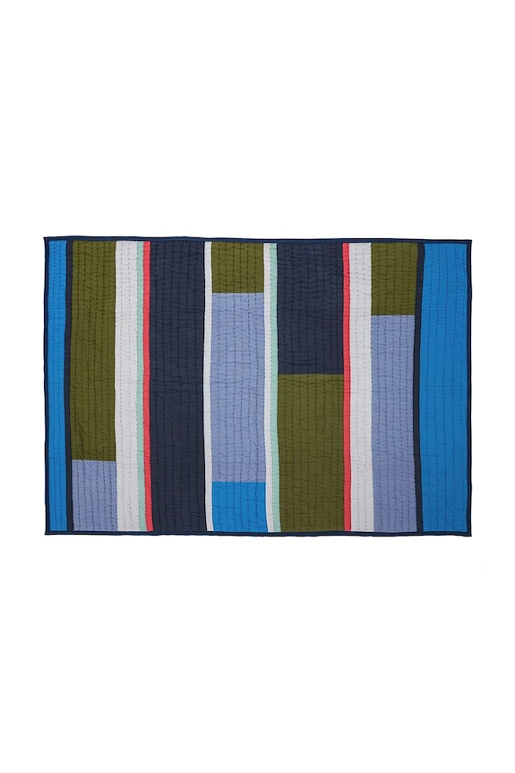 Hübsch pătură de bumbac Pavilion 140 x 200 cm multicolor 702101