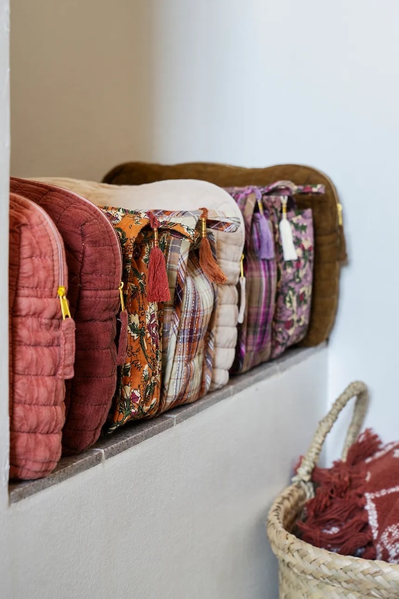 Dnevni boravak i spavaća soba Pamučni prekrivač Madam Stoltz 125 x 175 cm JOTH1345C crvena