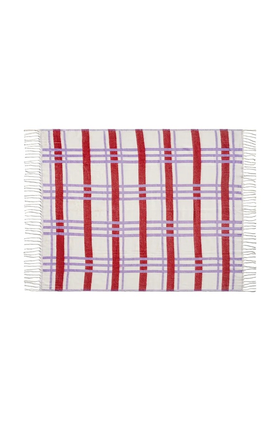 Salon i sypialnia &k amsterdam narzuta plano red 130 x 200 cm 2538.04 multicolor