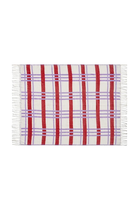 Salon i sypialnia &k amsterdam narzuta plano red 130 x 200 cm 2538.04 multicolor