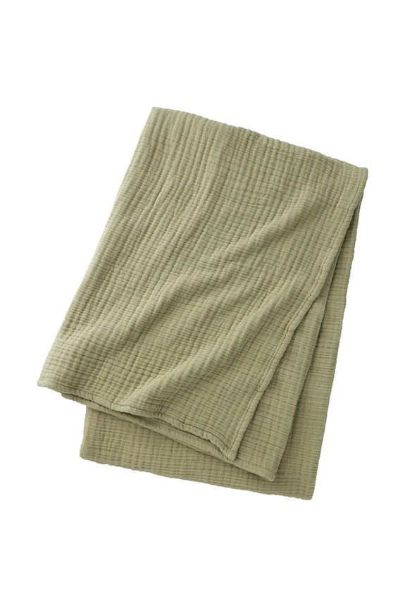 BOSS pamut ágytakaró LOWEN Khaki 130 x 170 cm zöld 1069347