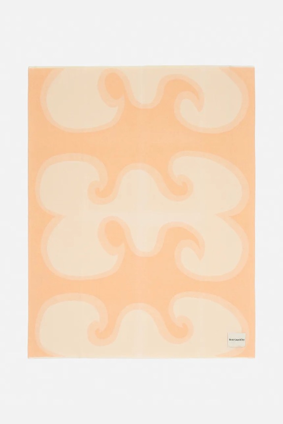 Marimekko koc z wełną 130 x 170 cm pomarańczowy 075270.310