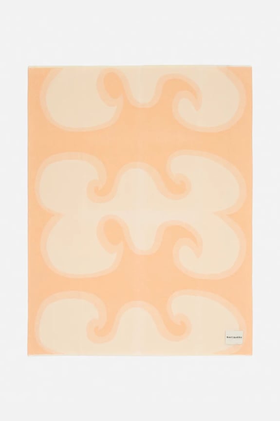 Marimekko koc z wełną 130 x 170 cm pomarańczowy 075270.310