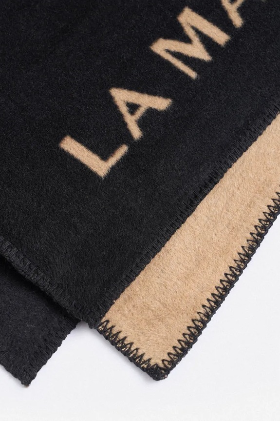 La Mania κουβέρτα από βαμβάκι 200 x 150 cm μαύρο 5905549434994