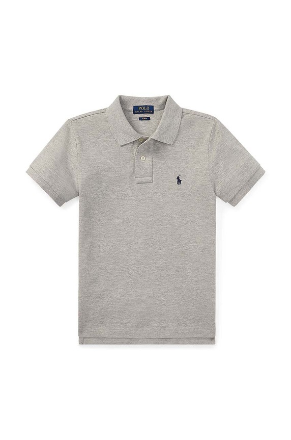 Polo Ralph Lauren - Детска тениска с яка 134-176 cm памук сив 323547926005