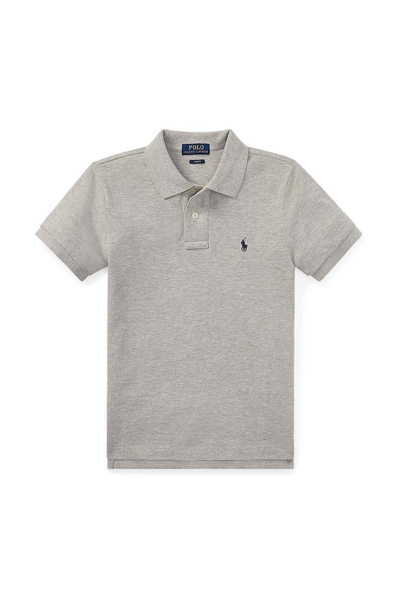 Polo Ralph Lauren - Детска тениска с яка 134-176 cm памук сив 323547926005