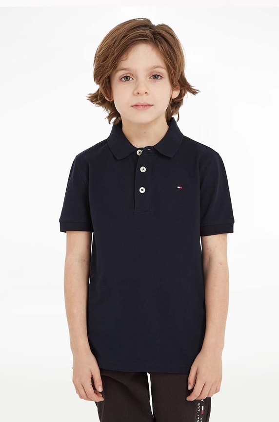 Tommy Hilfiger tricou polo copii 74-176 cm uni bleumarin KB0KB03975
