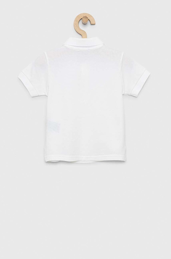 Chlapec Detská bavlenná polokošeľa United Colors of Benetton 3089G3008.P.NOS béžová