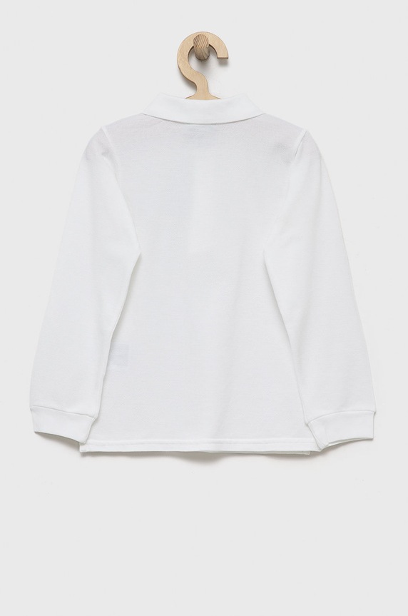 United Colors of Benetton longsleeve din bumbac pentru copii 3089G3009.P.NOS alb AA00