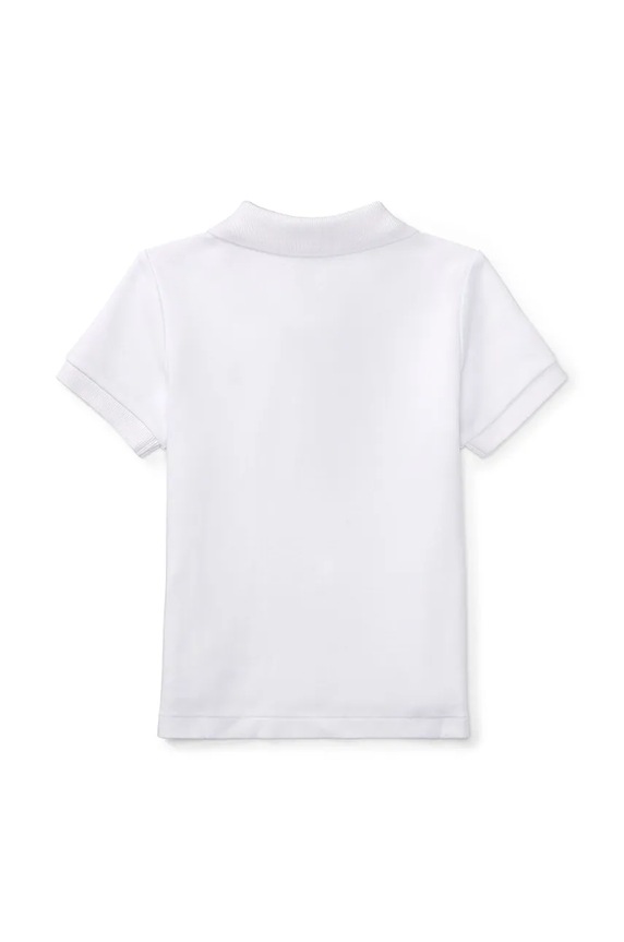 Chlapec Detská bavlnená polokošeľa Polo Ralph Lauren 320570127001 biela