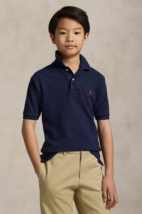 Polo Ralph Lauren polo dziecięce bawełniane granatowy 323603252005