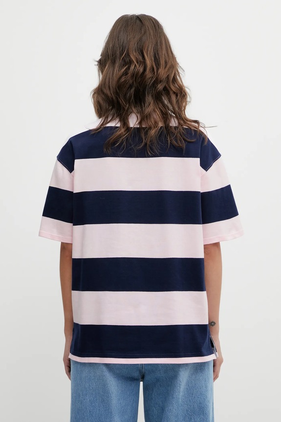 Îmbrăcăminte Coperni polo de bumbac Striped Polo COPJS117F5026 roz