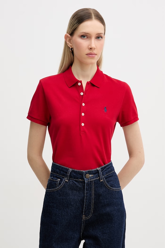 Polo Ralph Lauren polo dámské červená 211B18200