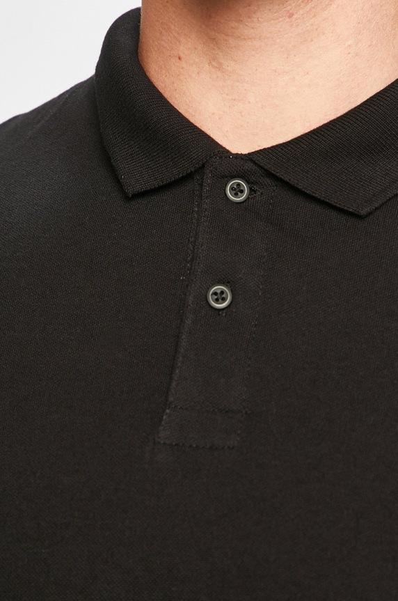 Jack & Jones - Pánske polo tričko 12136516 čierna