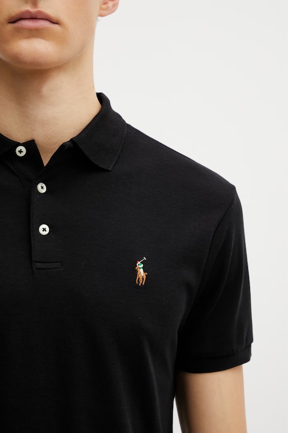 Polo Ralph Lauren T-shirt polo black 710685514002