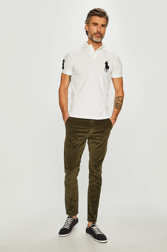 Polo tričko Polo Ralph Lauren 710688969003 biela AA00
