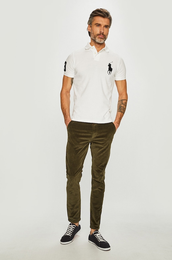 Polo tričko Polo Ralph Lauren 710688969003 biela AA00